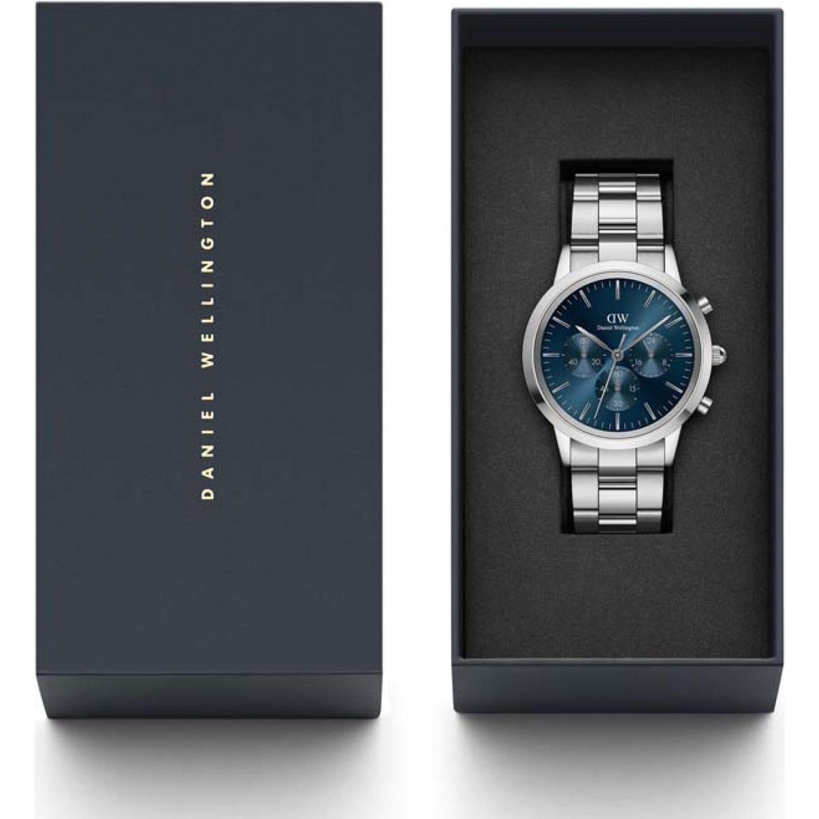 Daniel Wellington Daniel Wellington Men's DW00100644 Iconic 42mm Quartz Watch in Silver - 4