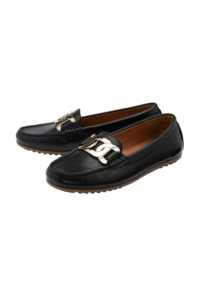 Lotus Lotus Women's 'Martino' Leather Loafers in Black - 2
