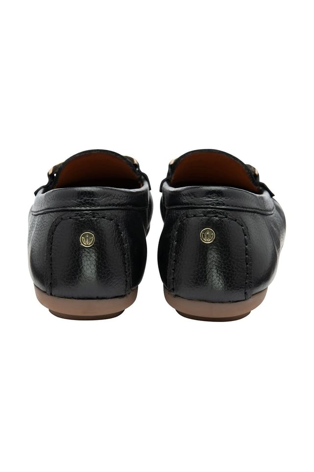 Lotus Lotus Women's 'Martino' Leather Loafers in Black - 3
