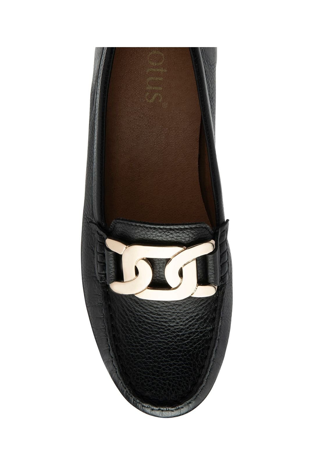 Lotus Lotus Women's 'Martino' Leather Loafers in Black - 4