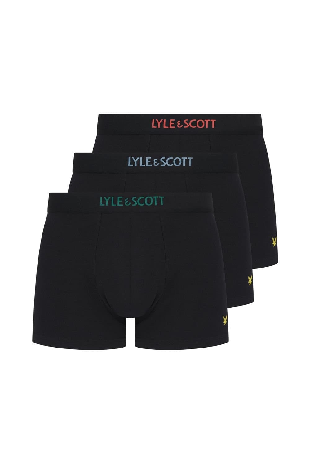 Lyle & Scott Lyle & Scott Men's Devon 3 Pack Boxers -Black/Multi