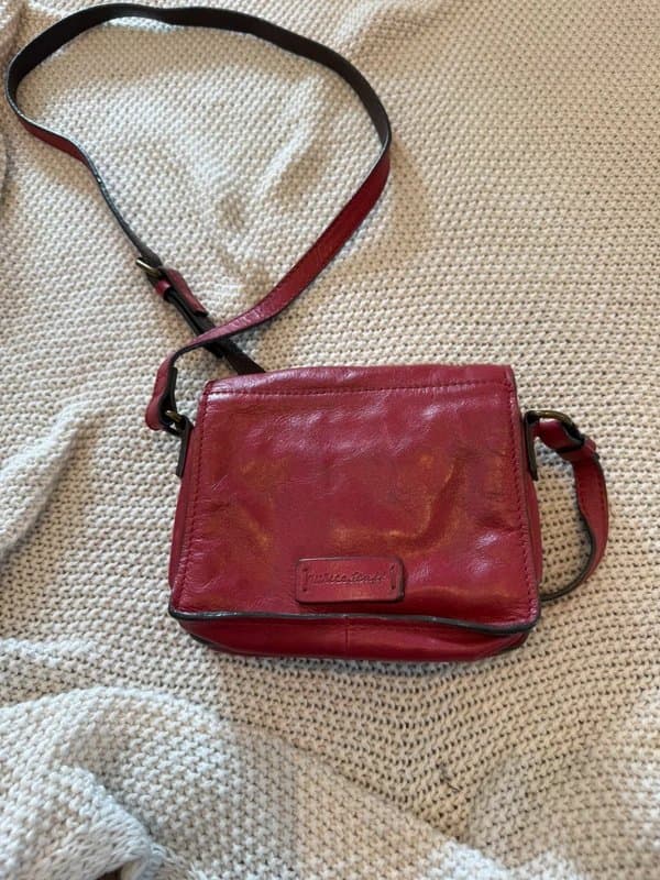 White Stuff White Stuff Real leather red handbag