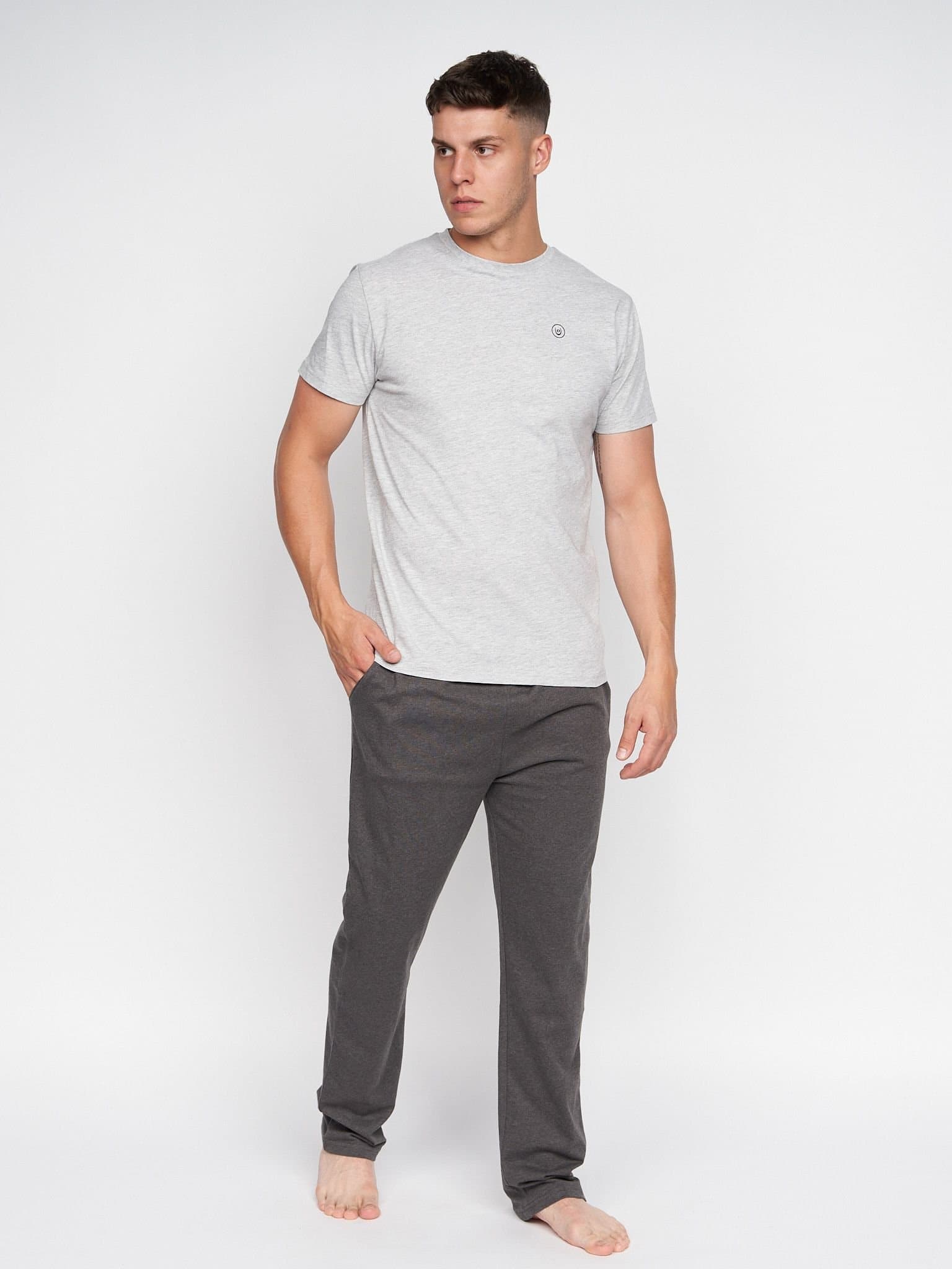 Duck&Cover Duck&Cover Men's Radovan Loungewear Set in Grey