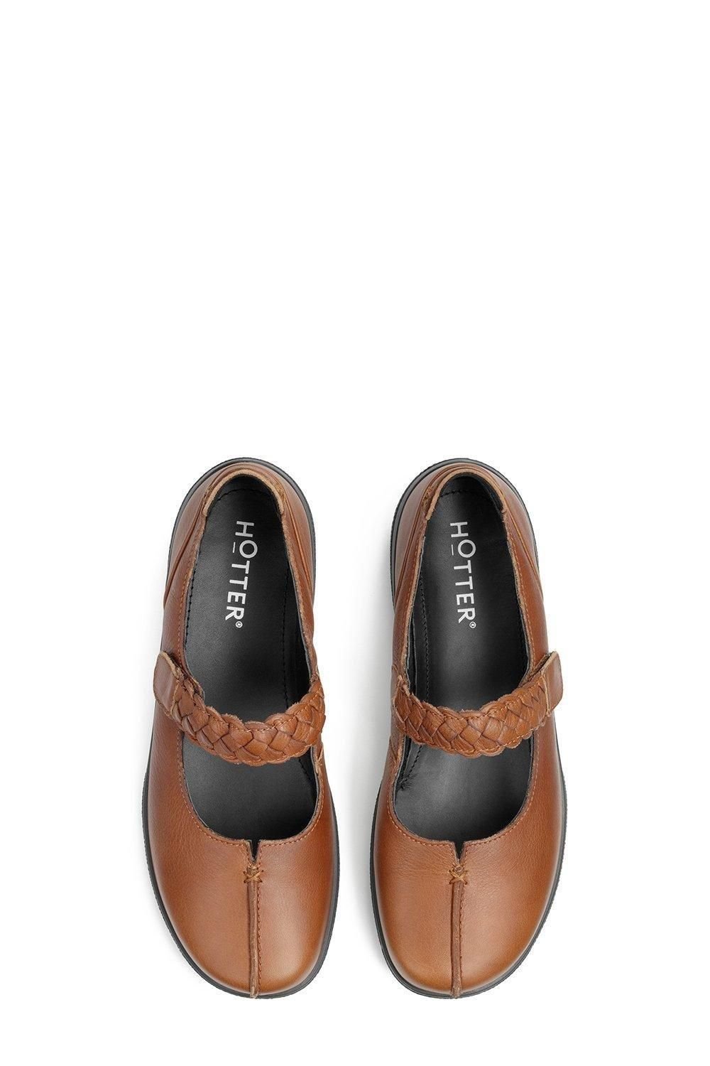 Hotter Hotter Women's Extra Wide 'Shake II' Mary Janes in Tan - 3