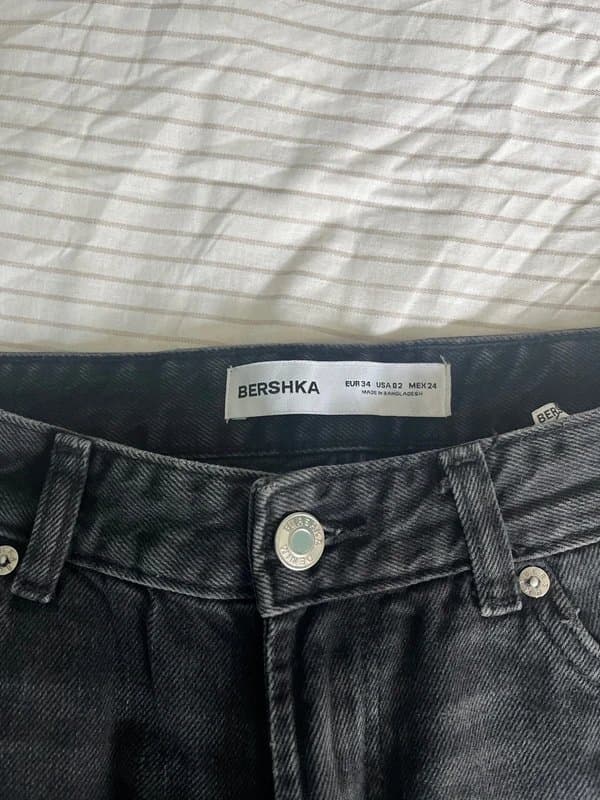 Bershka black straight leg bershka jeans