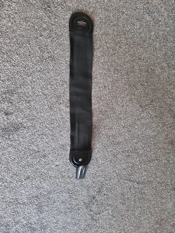 ASOS Black elasticated and faux leather waist belt
