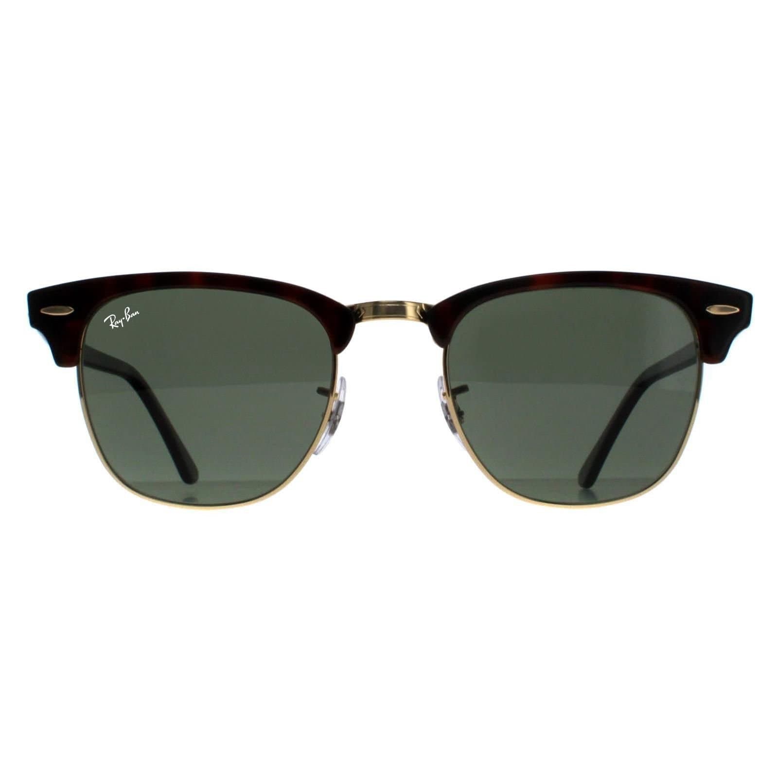 Ray-Ban Ray-Ban Men's Round Red Havana Green Polarized Clubmaster 3016 Sunglasses