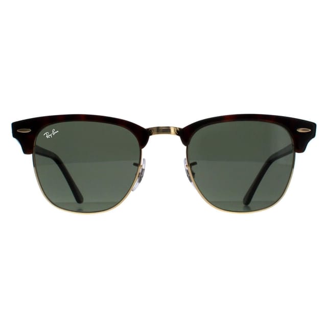 Ray-Ban Ray-Ban Men's Round Red Havana Green Polarized Clubmaster 3016 Sunglasses - 2