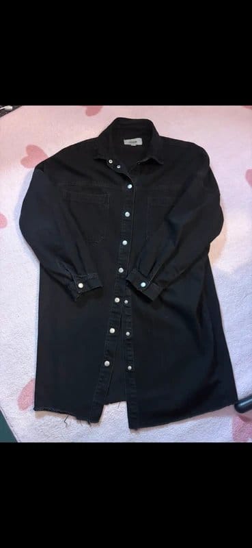 New Look Women’s black denim new look dress size 10 - 1