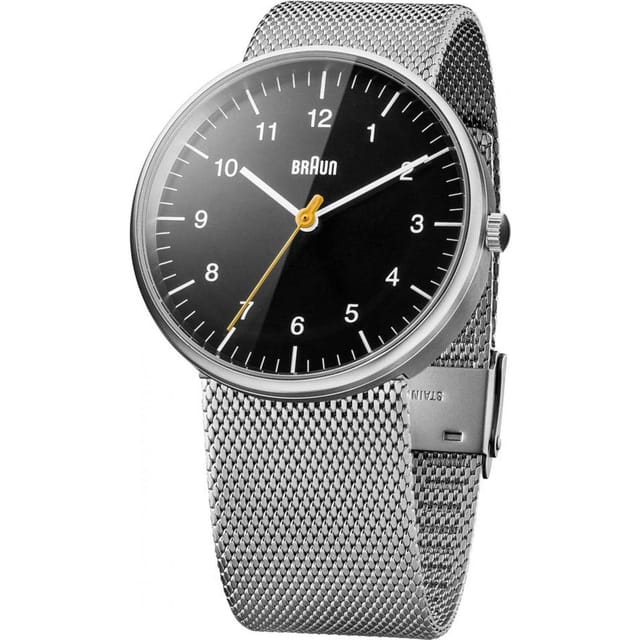 Braun Braun Men's BN0021BKSLMHG Classic 38mm Quartz Watch in Silver - 2