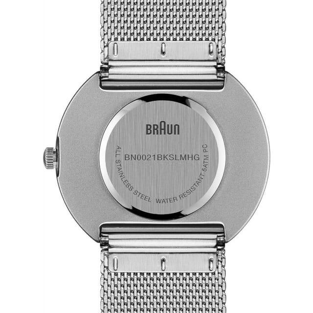 Braun Braun Men's BN0021BKSLMHG Classic 38mm Quartz Watch in Silver - 3