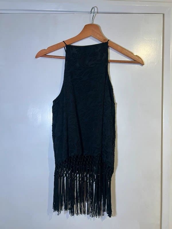 New Look Fringe embroidery top