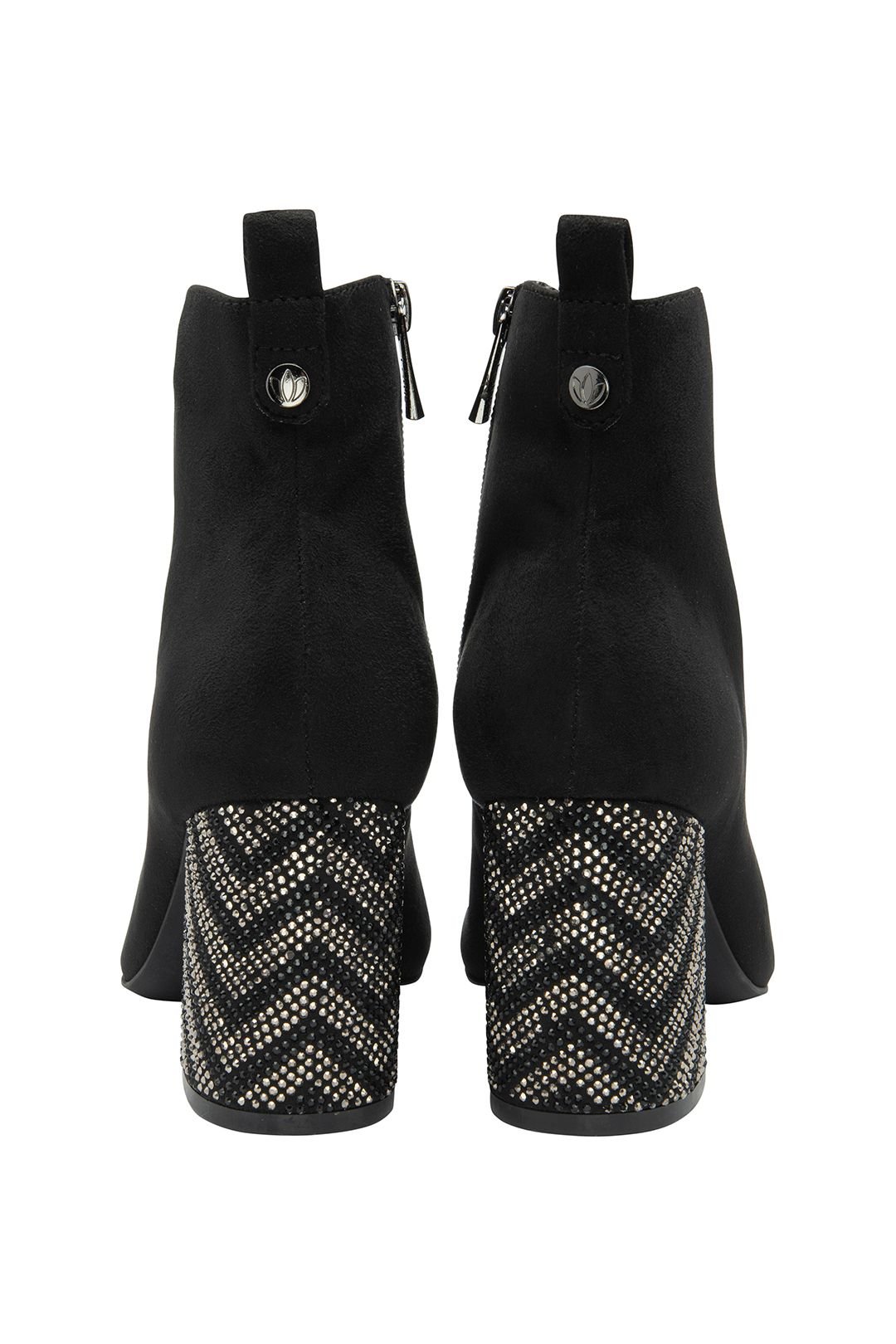 Lotus Lotus Women's 'Lori' Block-Heel Ankle Boots in Black - 3