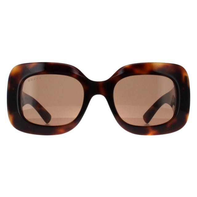 Gucci Gucci Women's Square Havana with Silver Brown GG1695S - 2