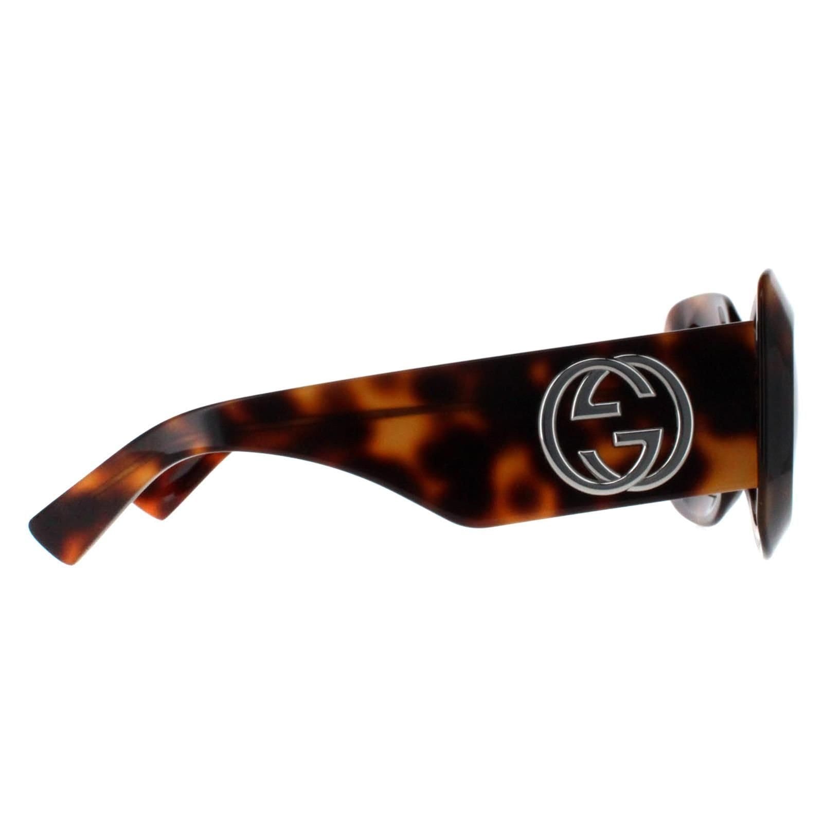 Gucci Gucci Women's Square Havana with Silver Brown GG1695S - 4