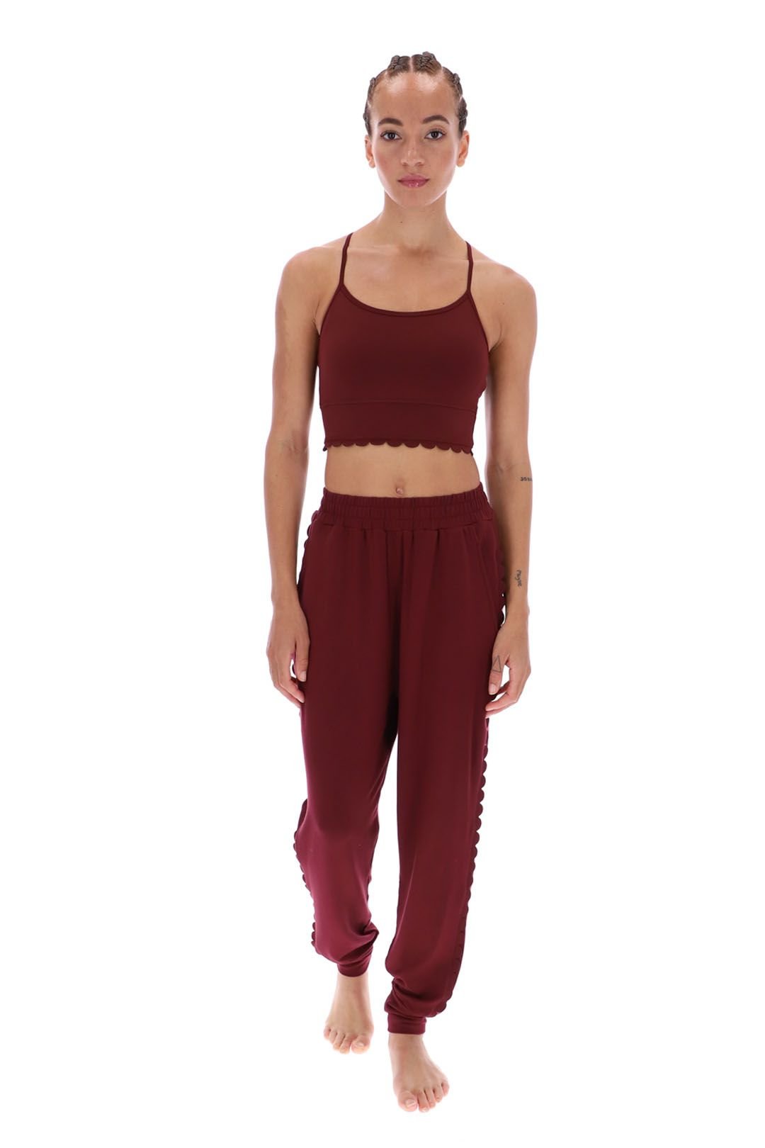 Ted Baker Ted Baker Women's Tb Sport Abigail Comfort Yoga Joggers Bungundy in Burgundy - 3