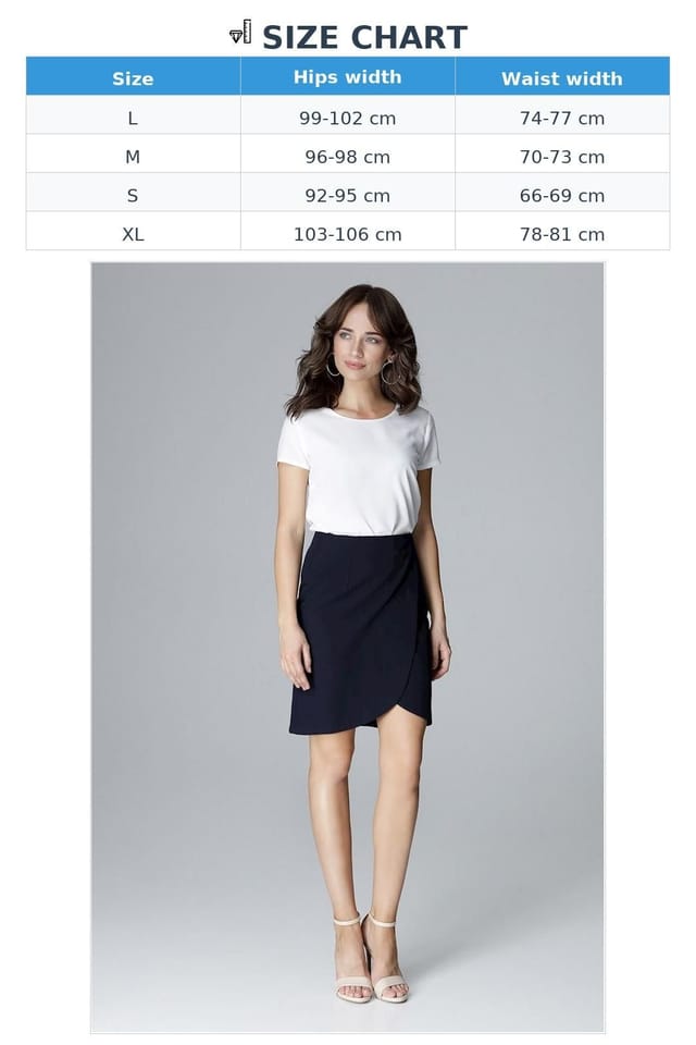 Love Lace Love Lace Women's Elegant Mini Envelope Skirt in Blue - 3
