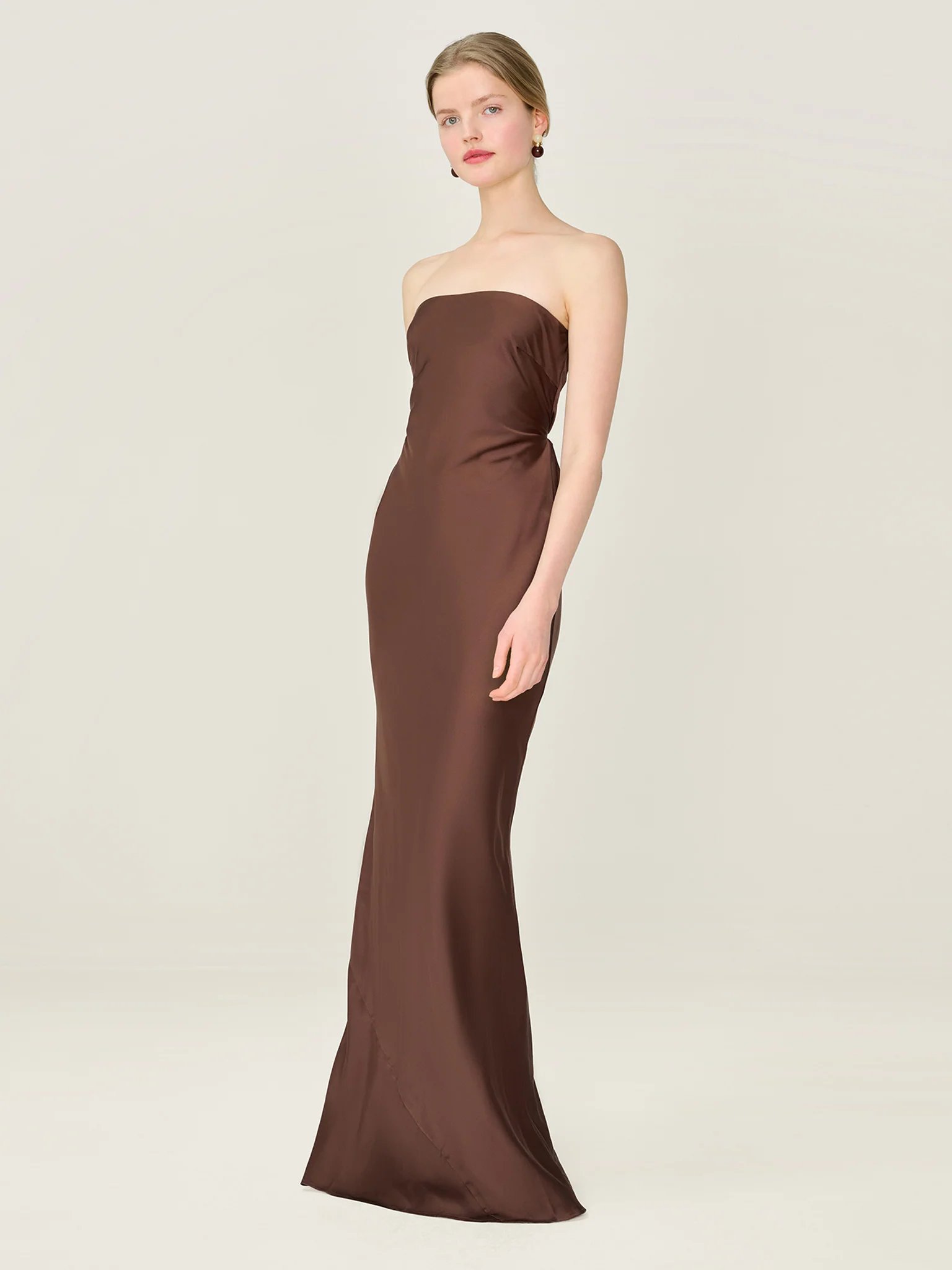 OMNES Amdra Dress in Chocolate - 2