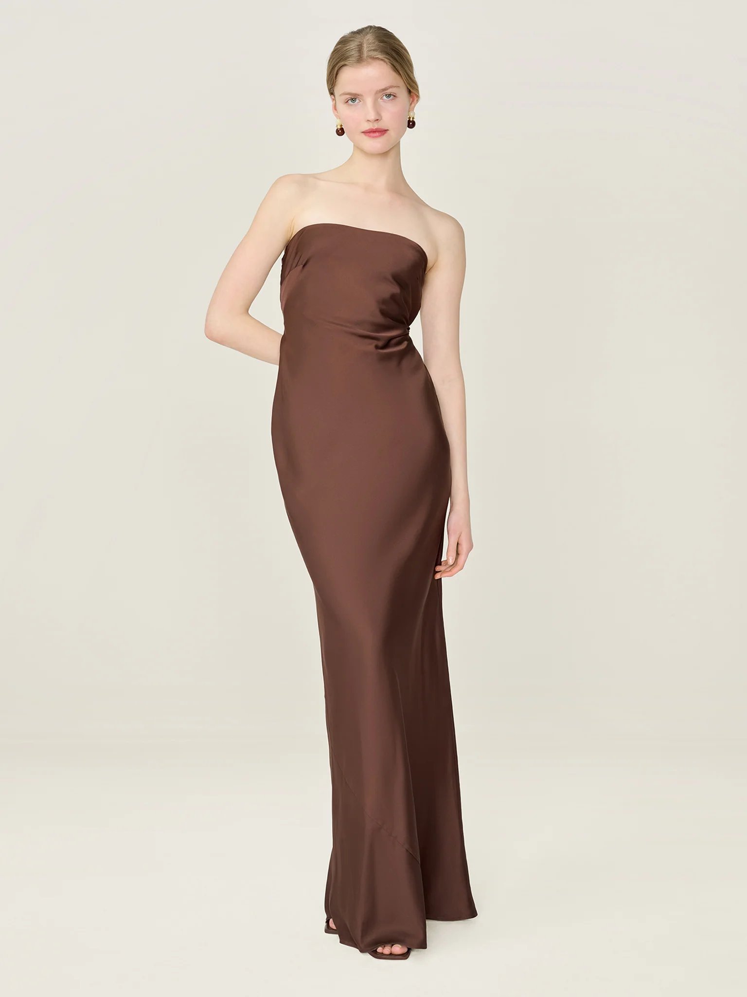 OMNES Amdra Dress in Chocolate - 3