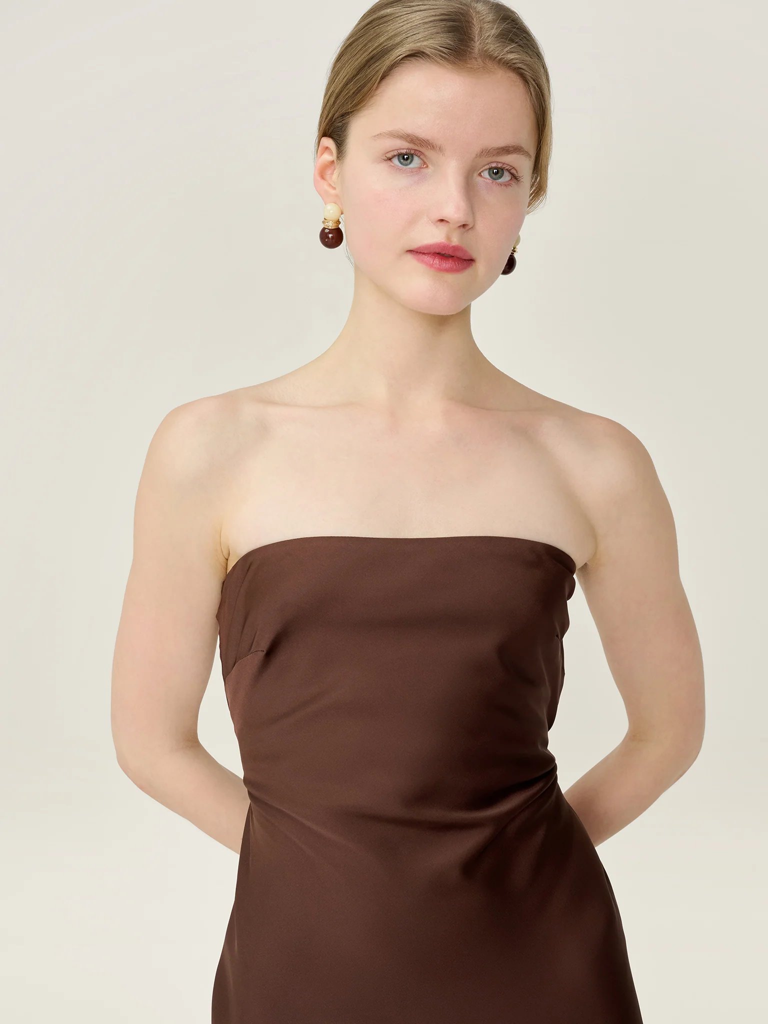 OMNES Amdra Dress in Chocolate - 4
