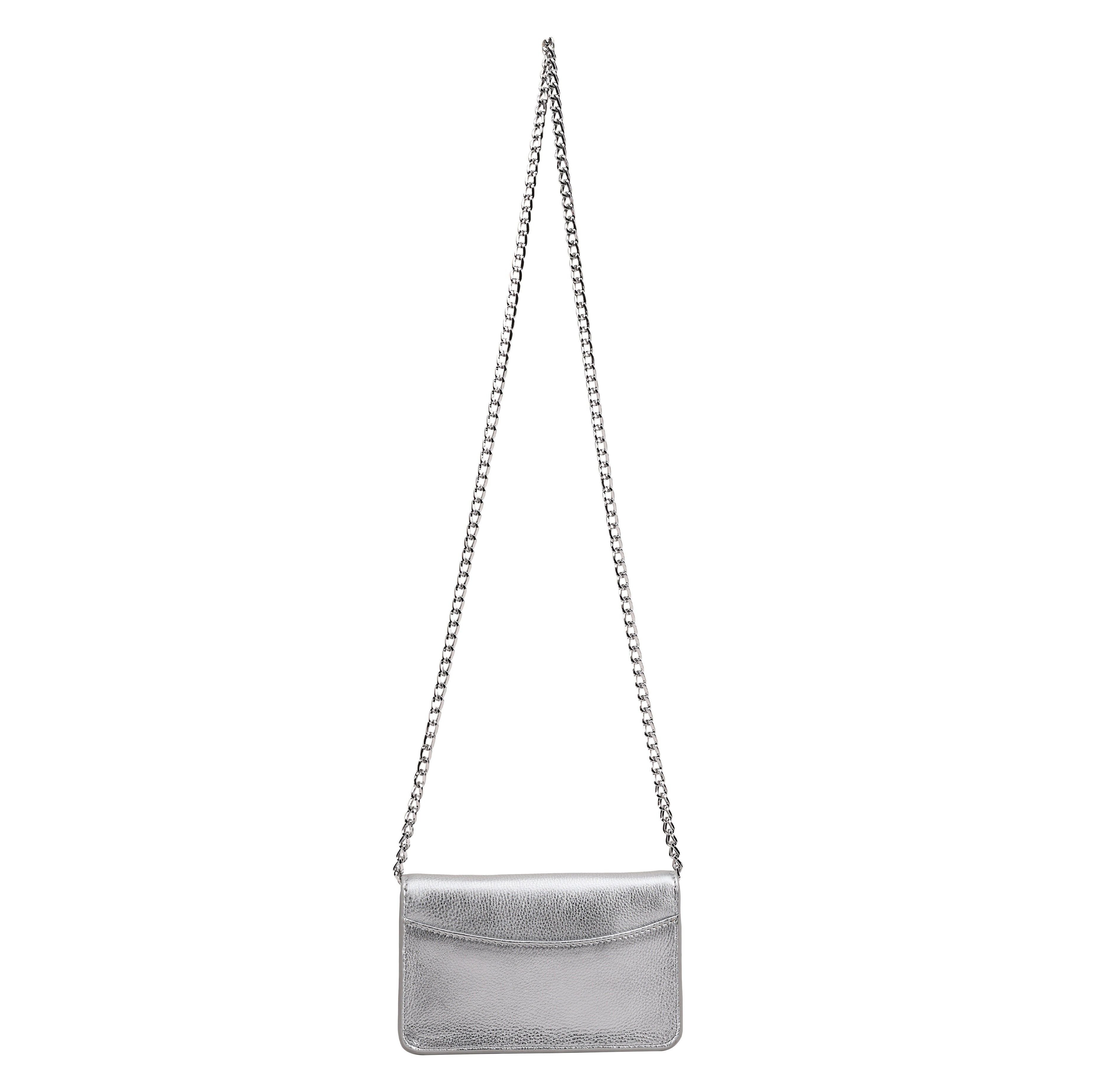 Paul Costelloe Paul Costelloe Women's Zayda Crossbody Bag in Silver - 4