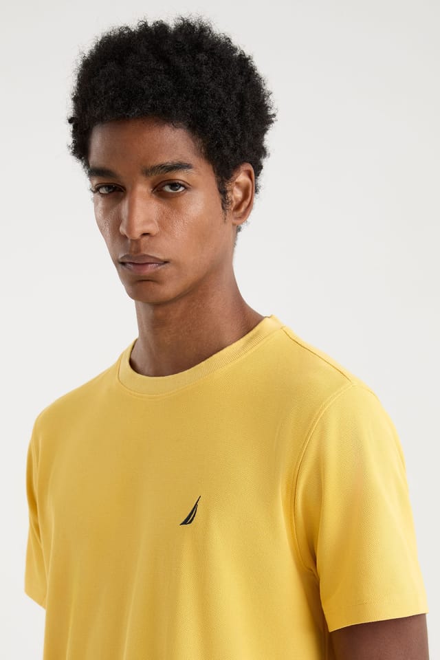 Nautica Nautica Men's Starboard T-Shirt in Bright Yellow - 3