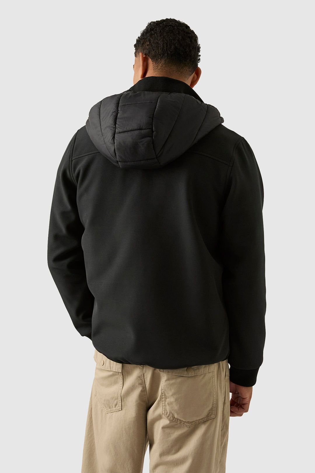 Reebok Reebok Men's Mixed Media Jacket in Black - 2