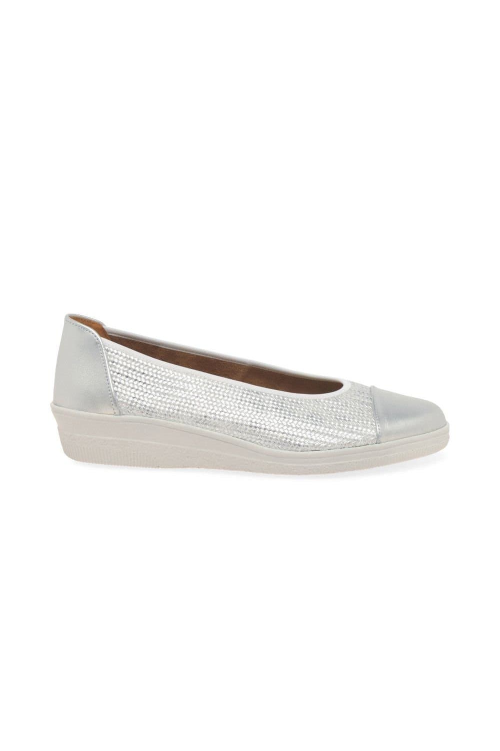 Gabor Gabor Women's 'Petunia' Low Heeled Pumps in Silver