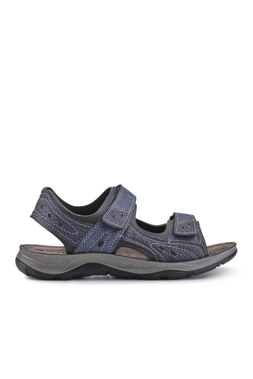 Pavers Pavers Men's Dual Touch-Fasten Sandals in Navy - 2