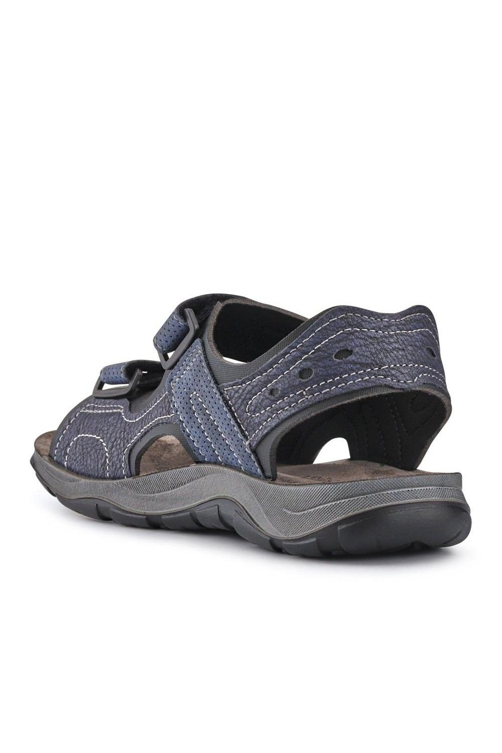 Pavers Pavers Men's Dual Touch-Fasten Sandals in Navy - 3