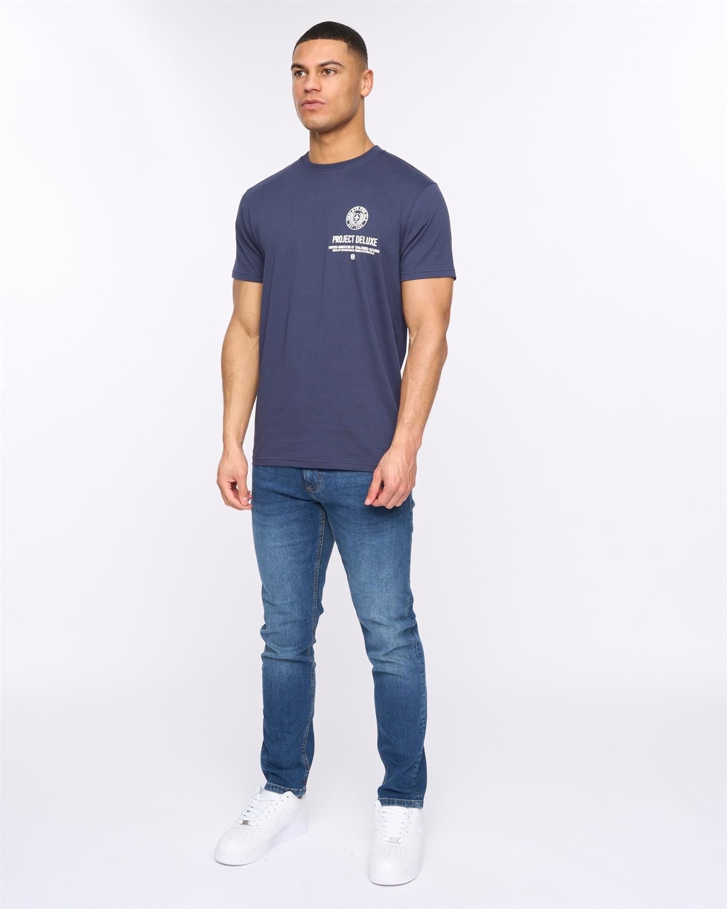 Henleys Henleys Men's Henstamp T-Shirt in Navy - 2