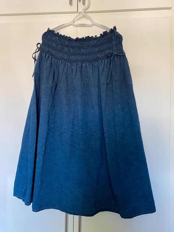 ASOS Design Blue denim effect skirt