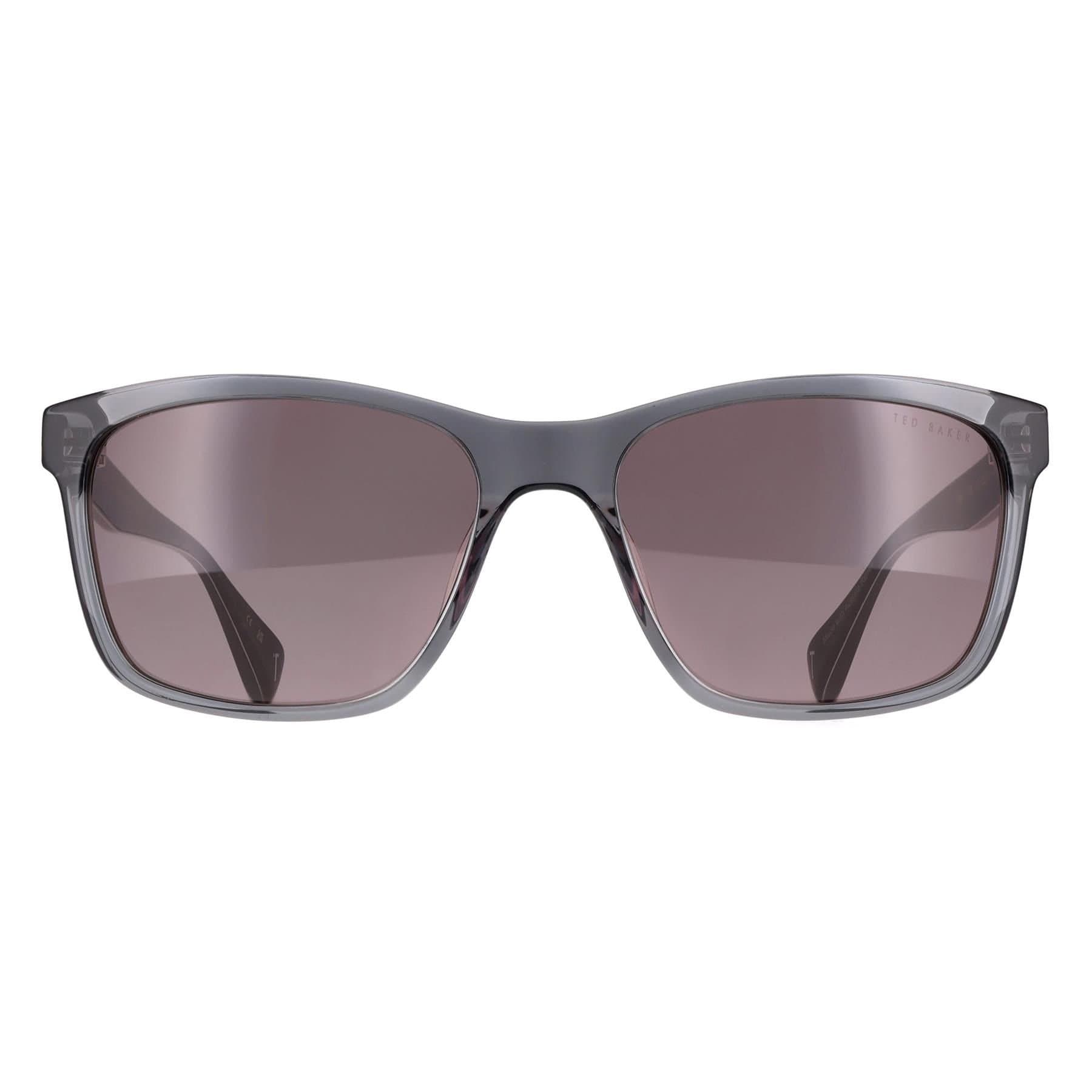 Ted Baker Ted Baker Men's Rectangle Gloss Dark Crystal Grey Grey TB1780 Reef