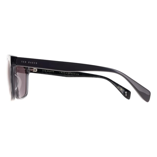Ted Baker Ted Baker Men's Rectangle Gloss Dark Crystal Grey Grey TB1780 Reef - 3
