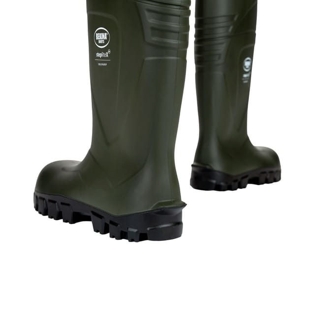 Bekina Bekina Women's StepliteX Solidgrip O4 Wellington Boots in Green - 2