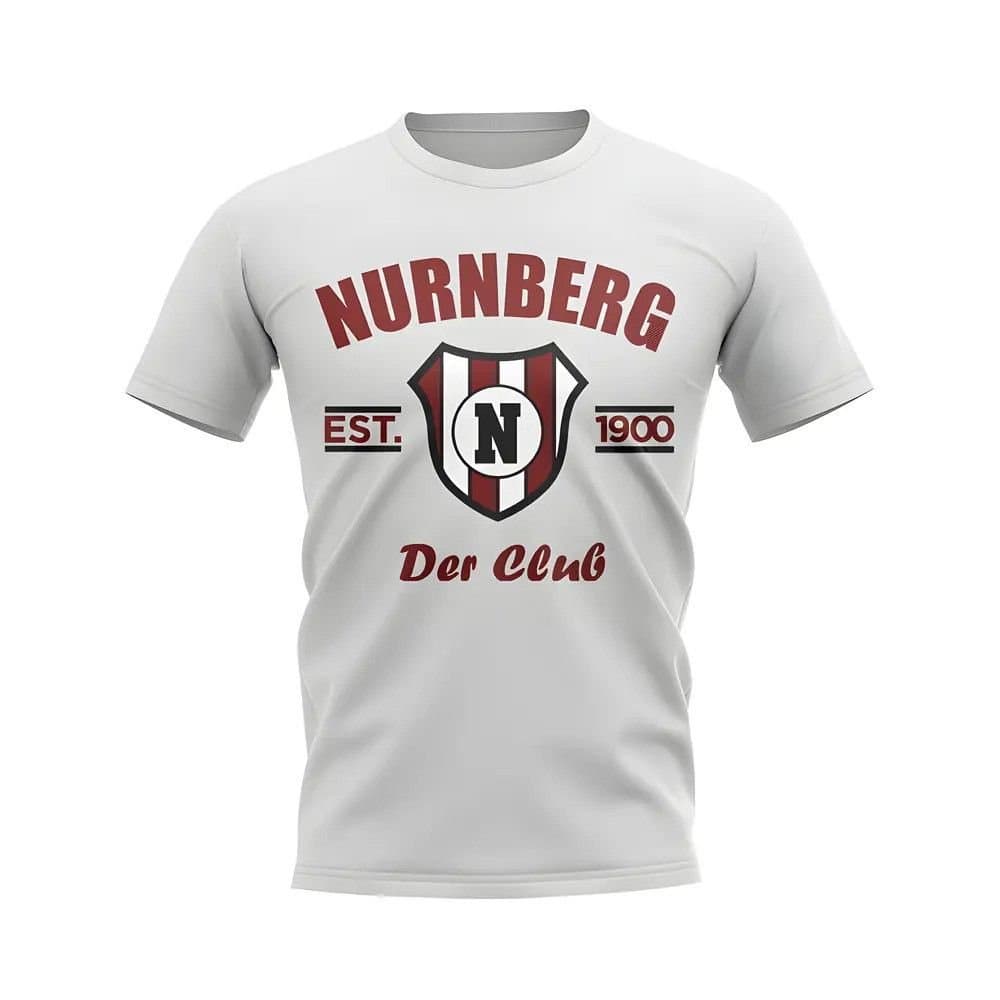 Nurnberg Nurnberg Men's Personalised Established Football T-Shirt in White