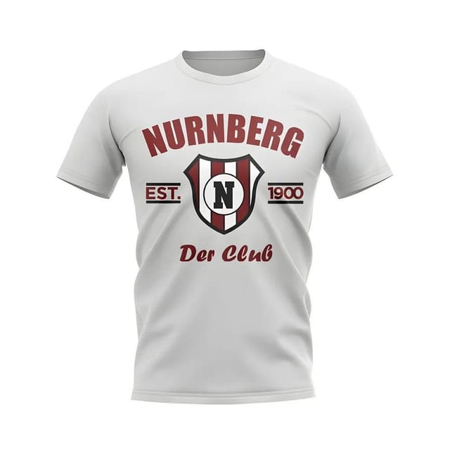 Nurnberg Nurnberg Men's Personalised Established Football T-Shirt in White - 2