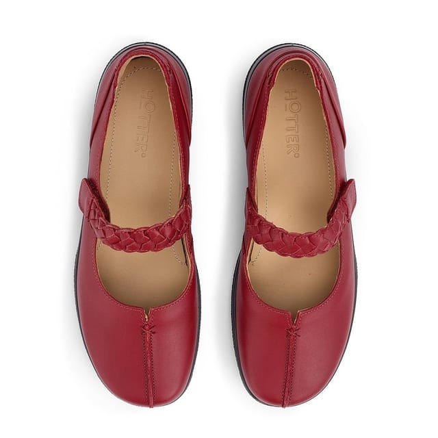 Hotter Hotter Women's 'Shake II' Mary Janes in Red - 3