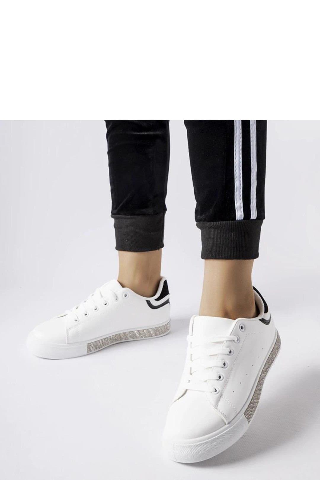 Love Lace Love Lace Women's Dina Zircon Sport Sneakers Low Cut Round Toe Lace Up Comfort in White