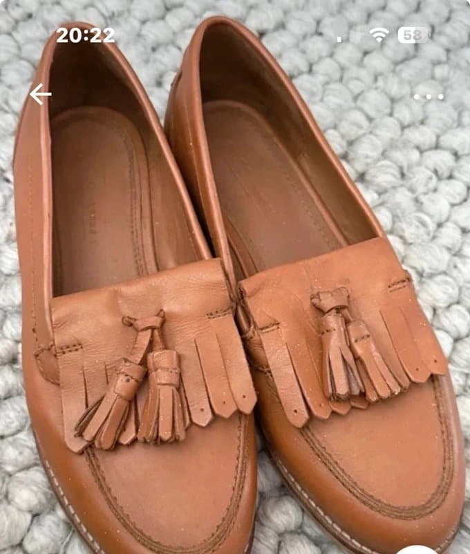 ASOS ASOS leather tan loafers