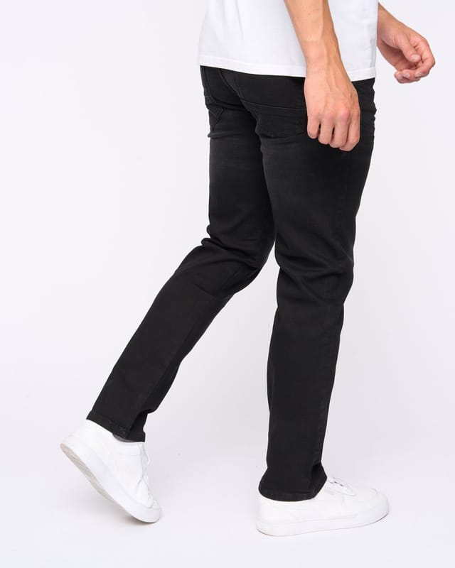 Bewley&Ritch Bewley&Ritch Newbury Men's Straight-Fit Stretch Jeans in Black - 2