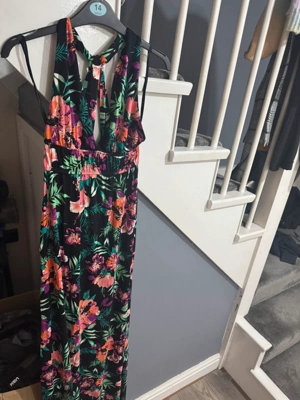 New Look Multi Floral Print Maxi Dress