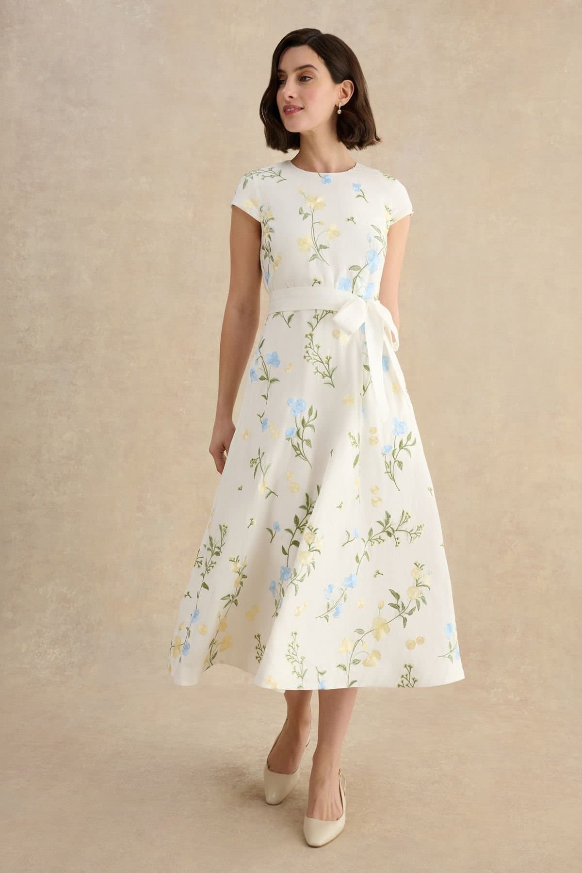 Hobbs London Hobbs London Women's Linda Midi Dress in White