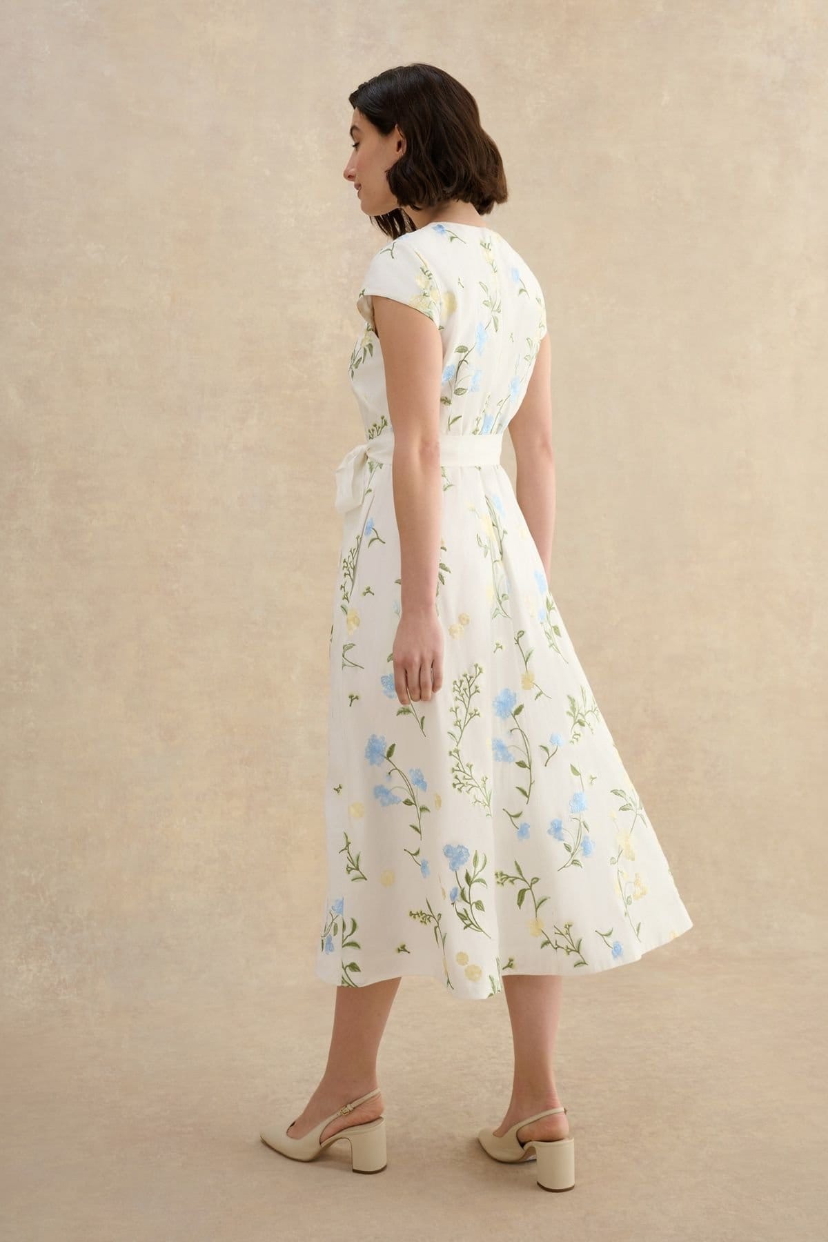 Hobbs London Hobbs London Women's Linda Midi Dress in White - 4