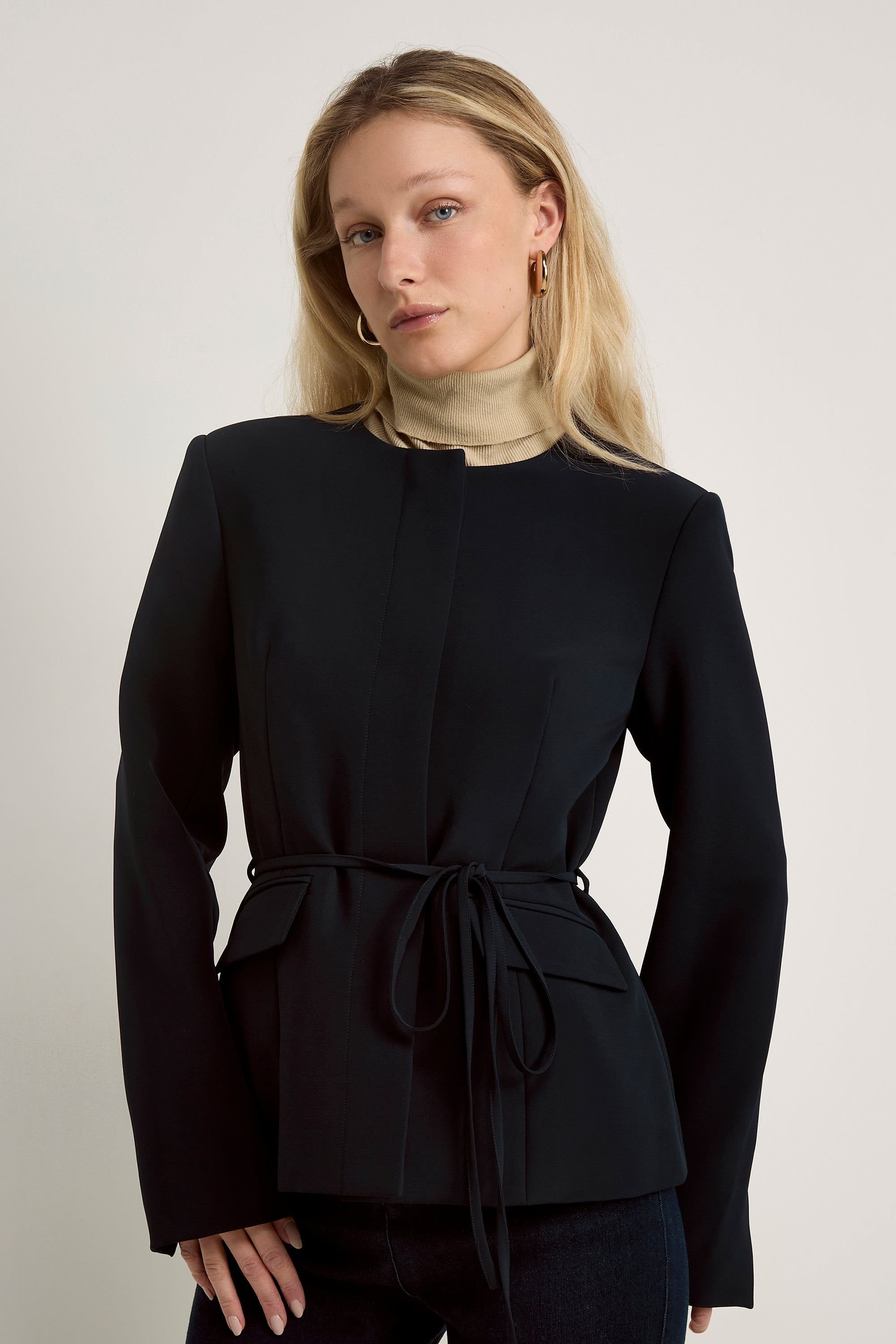 GWD by GEORGE W. DAVIES GWD by GEORGE W. DAVIES Women's GWD Malika Navy Tailored Jacket - 3