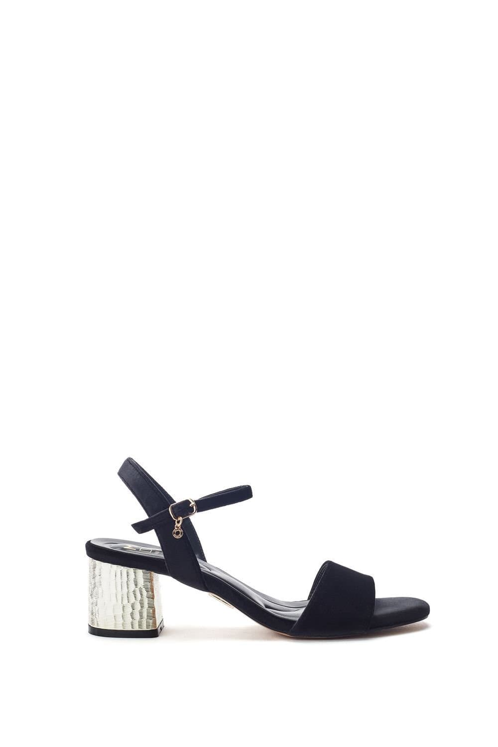Moda In Pelle Moda In Pelle Women's 'Nareena' Velvet Heeled Sandals in Black