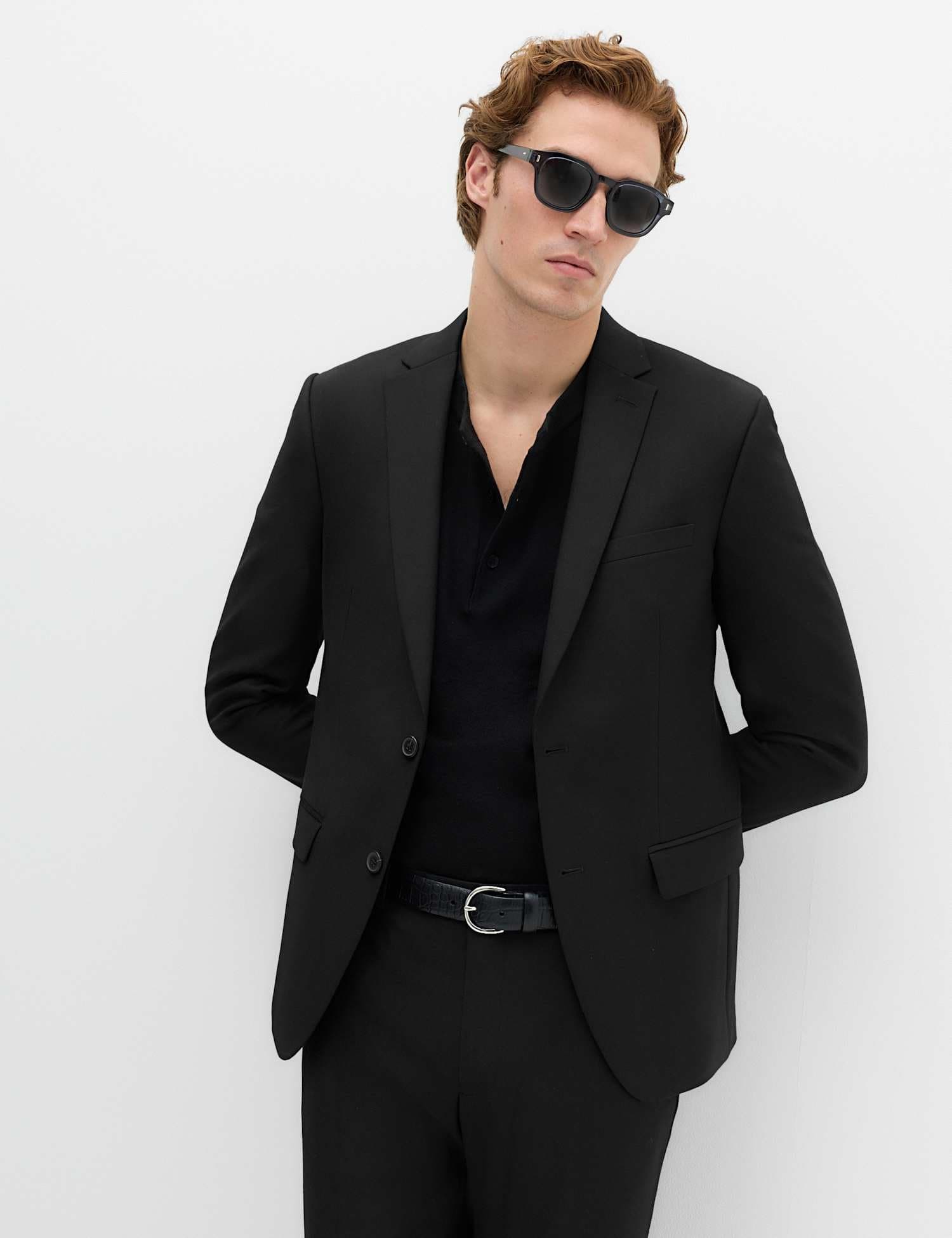 Marks & Spencer M&S Skinny Fit Stretch Ultimate Suit Jacket Black