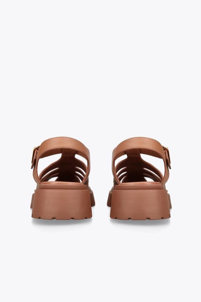 Steve Madden STEVE MADDEN Women's 'Minsk Brown' Leather Sandals in Brown - 3