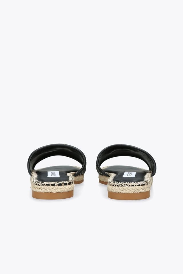 Steve Madden STEVE MADDEN Women's 'Tropics Black Raffia' Sandals - 3