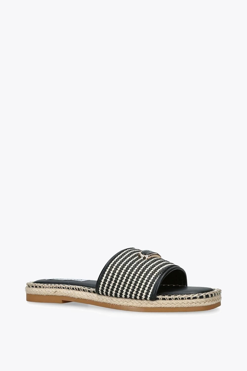 Steve Madden STEVE MADDEN Women's 'Tropics Black Raffia' Sandals - 4